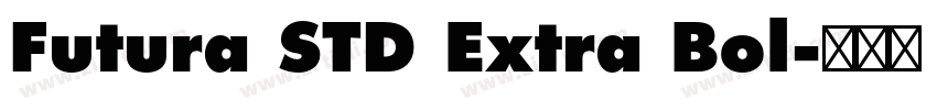 Futura STD Extra Bol字体转换